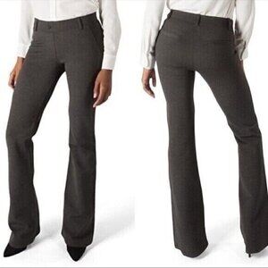 BETABRAND Women's Sz L Charcoal Gray Straight Leg Dress Pant Yoga Pants